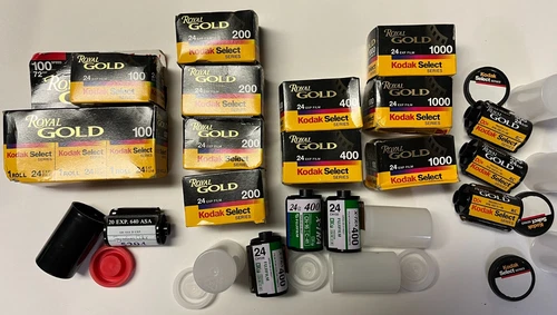 LOT  OF 20 Kodak TMax PRO FUJI POLAROID MORE 35mm Film EXPIRED NEW