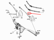 Neu MERCEDES-BENZ C W205 Vorne Rechts Scheibenwischer Arm A2058208401 OEM