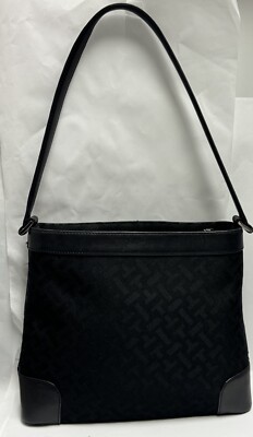 Talbots monogram black cloth backpack Talbots | Bags | Talbots Elegant Black Backpack For Women  main image 4