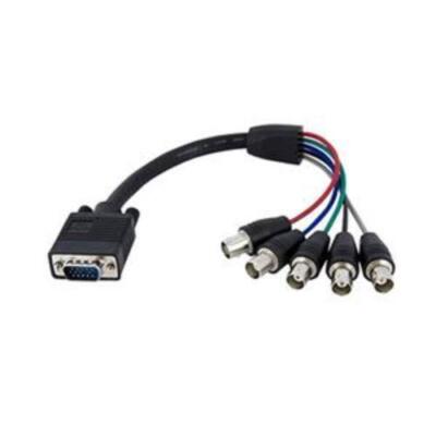 StarTech VGABNCMF1 1 ft Coax HD15 VGA to 5 BNC RGBHV Monitor Cable - M/F