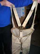 Vintage Jim Dandy Wenatchee Canvas Fruit Picking Bag, St. Paul, MN, Farm Decor