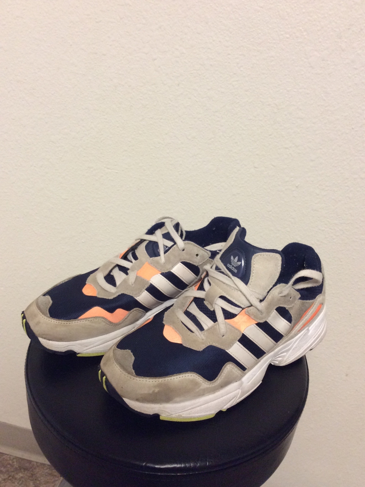 Adidas Originals Yung-96 Men's Size 9 Navy/White/Orange (F35017) Z19 | eBay