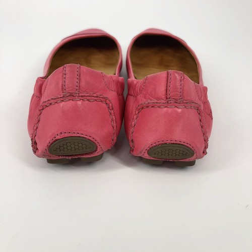 Peter Millar Womens 6.5 Pink Max Cushioned Snakeskin Tie Leather Ballet Flats - Picture 7 of 12