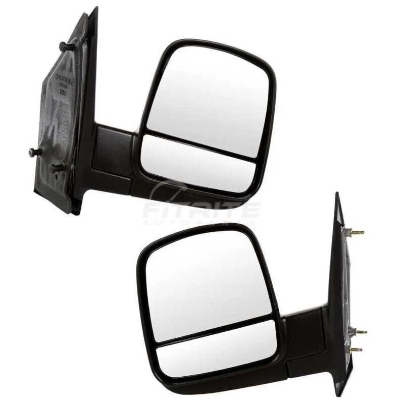 Espejo retrovisor manual izquierdo derecho doble cristal nuevo para Chevrolet Express 2500 2008-21 Foto 2 de 4
