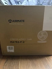 New AIRMATE 12" Large Air Oscillating Circulator Fan with Remote,  10 Speeds