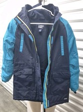 Lands  End Squall Dual CloseWinter Coat Large Youth 14 Hooded Lined Waterproof