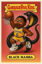 Kobe Bryant Black Mamba Custom GPK Lakers NBA Kobe Black Mamba