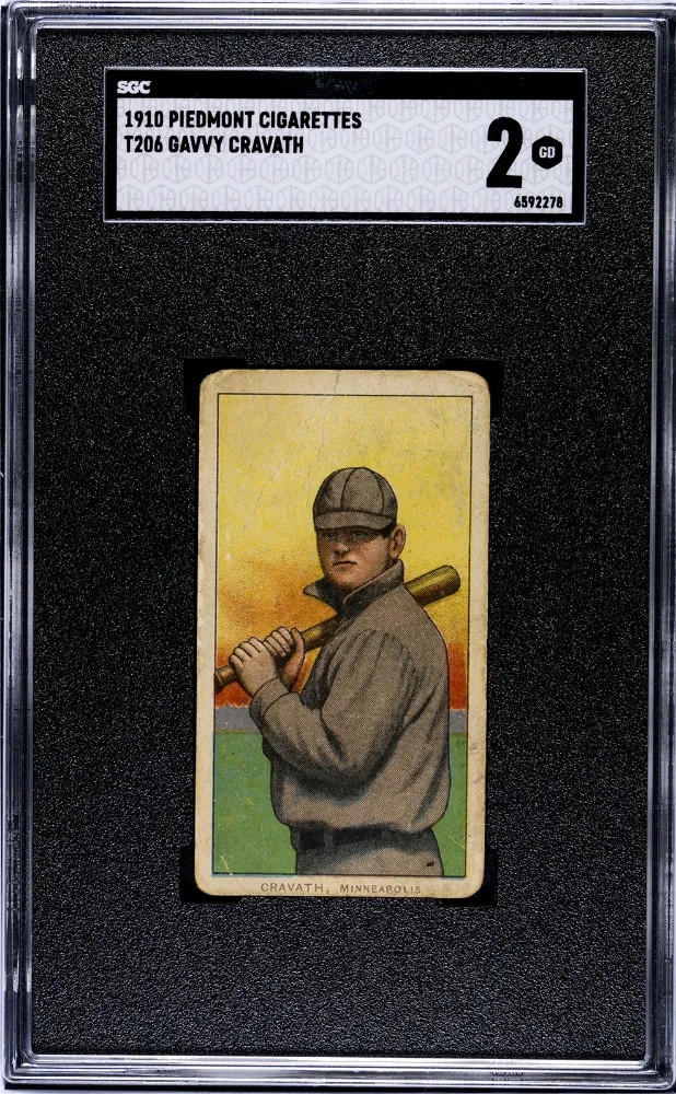 1910 Piedmont Cigarettes (T206) Gavvy Cravath SGC 2