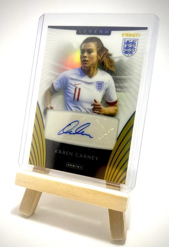 Panini Eternity Lionesses Legend Karen Carney Gold Autograph 1/5 Bookend