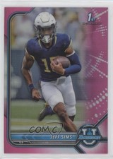 2021-22 Bowman U Chrome Prospects Pink Refractor Jeff Sims #44 yj7