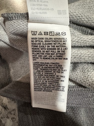 Uniqlo Heat Tech Ultra Warm Shirt Herren Large Grau Langarm Base Layer - Bild 6 von 7