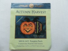 Pumpkin Patch-Bead Cross Stitch Kit-Mill Hill-Autumn Harvest MH18-1622