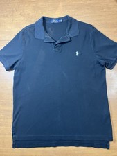 Polo Ralph Lauren Polo Shirt Mens XL Black Classic Fit Short Sleeve Stretch Pony