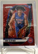 2024-25 Panini Prizm - Bobi Klintman #266 Red Sparkle Prizm (RC)