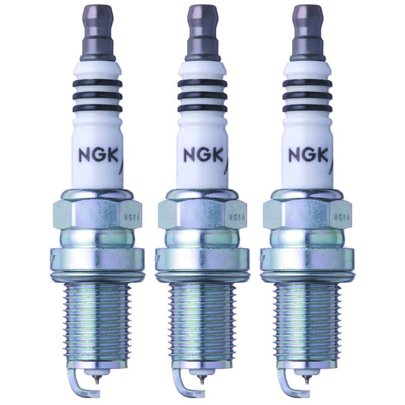 NGK Spark Plug 3764 3-PACK Iridium IX BKR6EIX-11 14mm Copper Core, Flat, HR 6