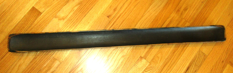 Antique Black Wood French Baguette 43" Bread Tray. Very unique. From Norway.