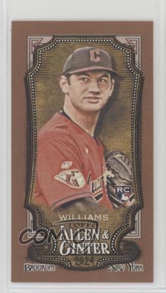 2024 Topps Allen & Ginter Mini Gold Border Gavin Williams #23 8d2