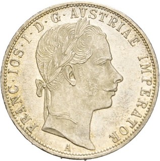 Künker: Österreich Franz Joseph 1 Florin 1860 A Silber