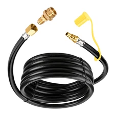1 LB Portable Propane Quick Connect Hose for RV to Gas Grill 12FT