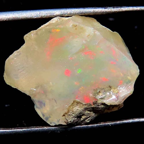 6,85 ct natürliches Farbspiel Äthiopischer Opal Rohopal grob 14x17x7 mm SR148 - Bild 2 von 7
