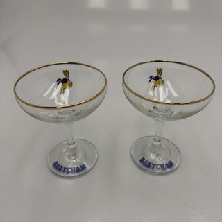 Babycham Glass Set of 2 Vintage