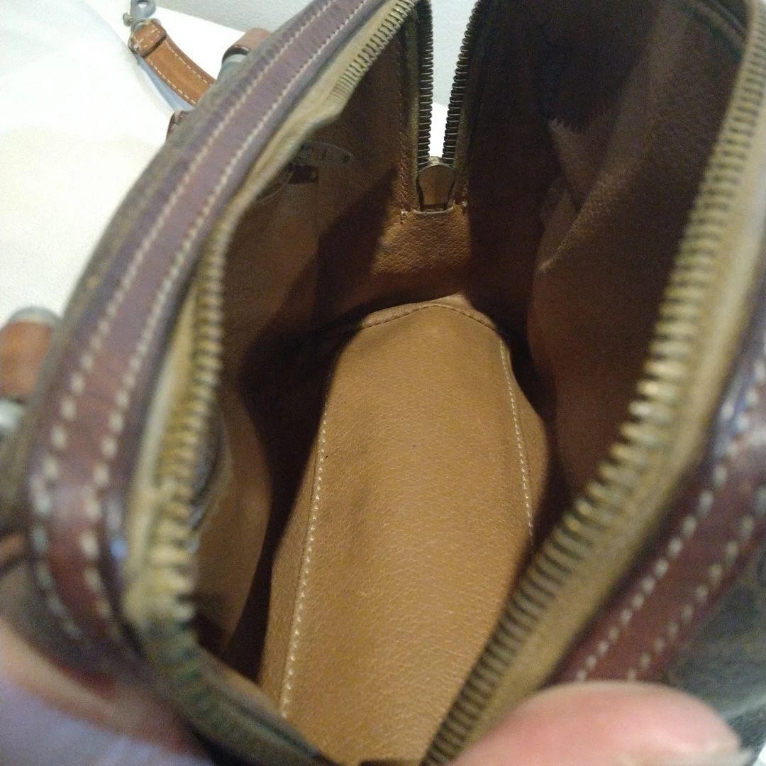 Celine Mini Boston Bag Macadam Borsa a Mano Edizione Limitata Vintage USATA Giappone FS