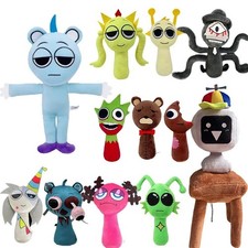New Sprunki Game Plush Toys 9In Soft Stuffed Cartoon Pillow for Kids as Gift USA
