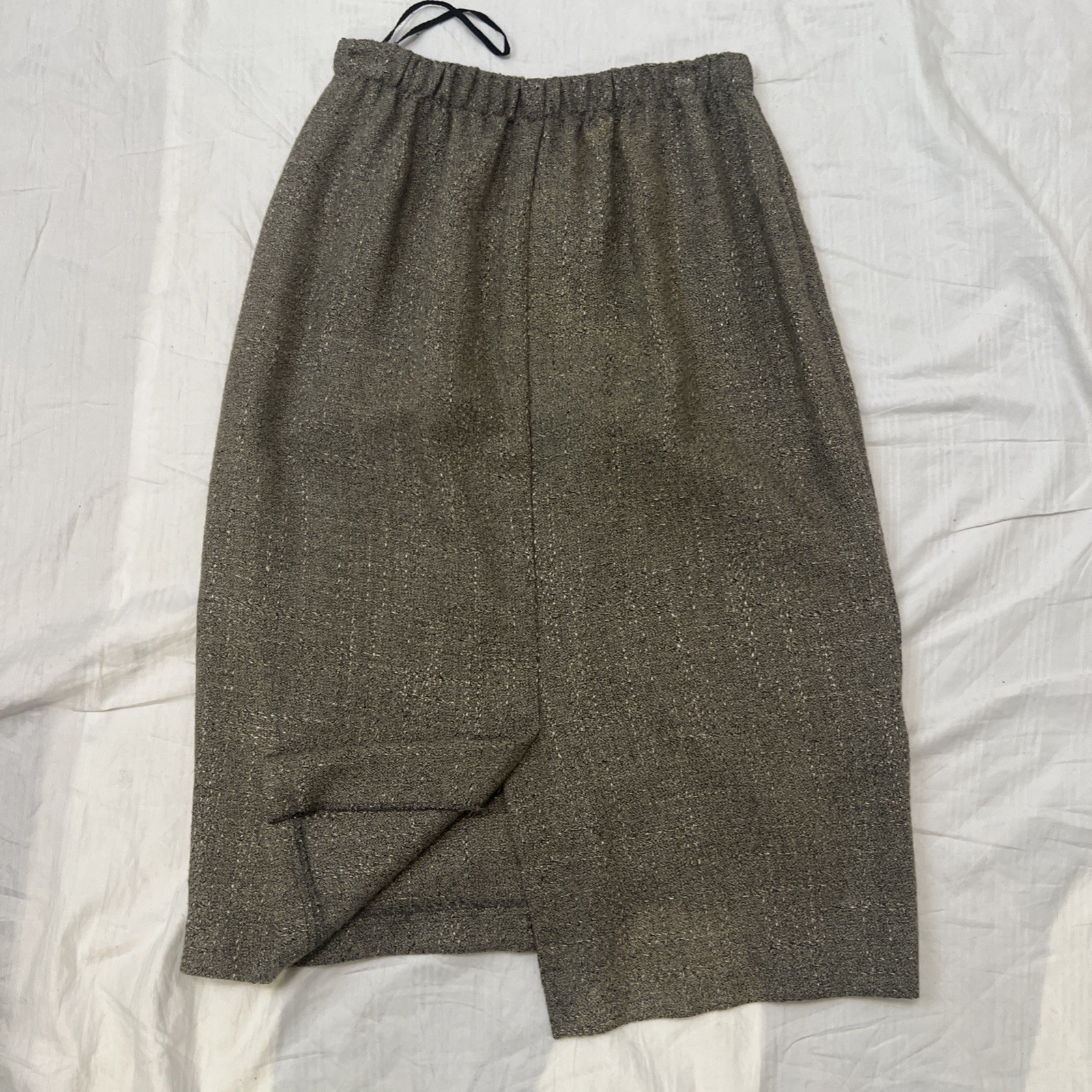 Vintage In Cinq Women’s Skirt Suit Size 8  Plaid Tweed Jacket Pencil Skirt Set