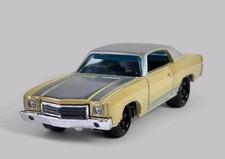 1970 Chevy Monte Carlo Diorama Collectible Diecast Model Car 164 Yellow Loose