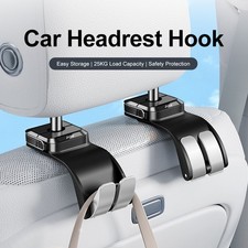 Universal Car Seat Headrest Hook with Locking Clip for Handbags, Totes  Bags