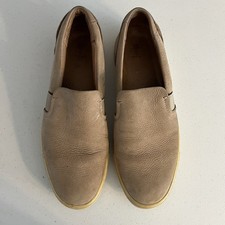 Frye Ivy Slip On Sneaker Women s Leather Casual Loafer Beige Taupe Sz 9M