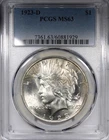 1923-D Peace Dollar PCGS MS63 Better Date $1 Uncirculated