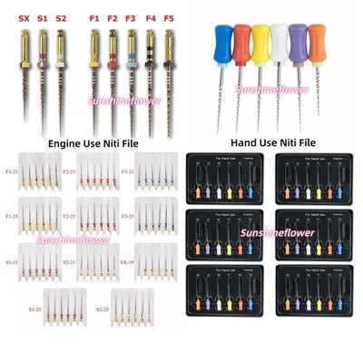 Dental Endodontic Niti File Engine Use/ Hand Use Root Canal File 19/21/25mm
