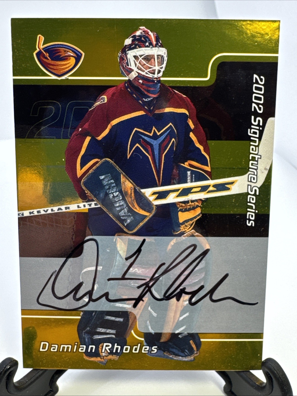 2001-02 In the Game Be A Player Signature Series - Damian Rhodes #053 Gold...