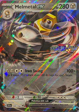 Pokemon TCG Melmetal ex 105/142 Stamped- Stellar Crown- Double Rare- NM