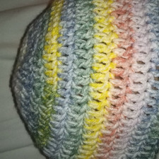 Handmade Crocheted Multicolor basic beanie