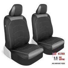 Black Cloth Car Seat Covers for Front Seats Premium Black Front Seats