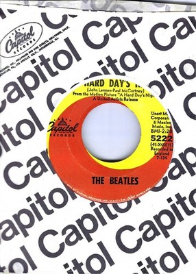 THE BEATLES- ''A HARD DAY'S NIGHT''/''I SHOULD HAVE KNOWN BETTER''- CAPITOL- VG+