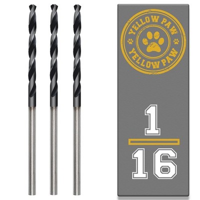 1/16 Inch Drill Bit 3 Pack Industrial Grade M35 Cobalt Titanium Aluminum Nitr...