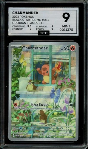 Pokemon Slab: Charmander - 044 - SVP Black Star Promo - Graded OCE Mint 9