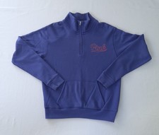 Victoria Secret PINK Women's Mock Neck 1/4 Zip Blue Sweatshirt Size Small