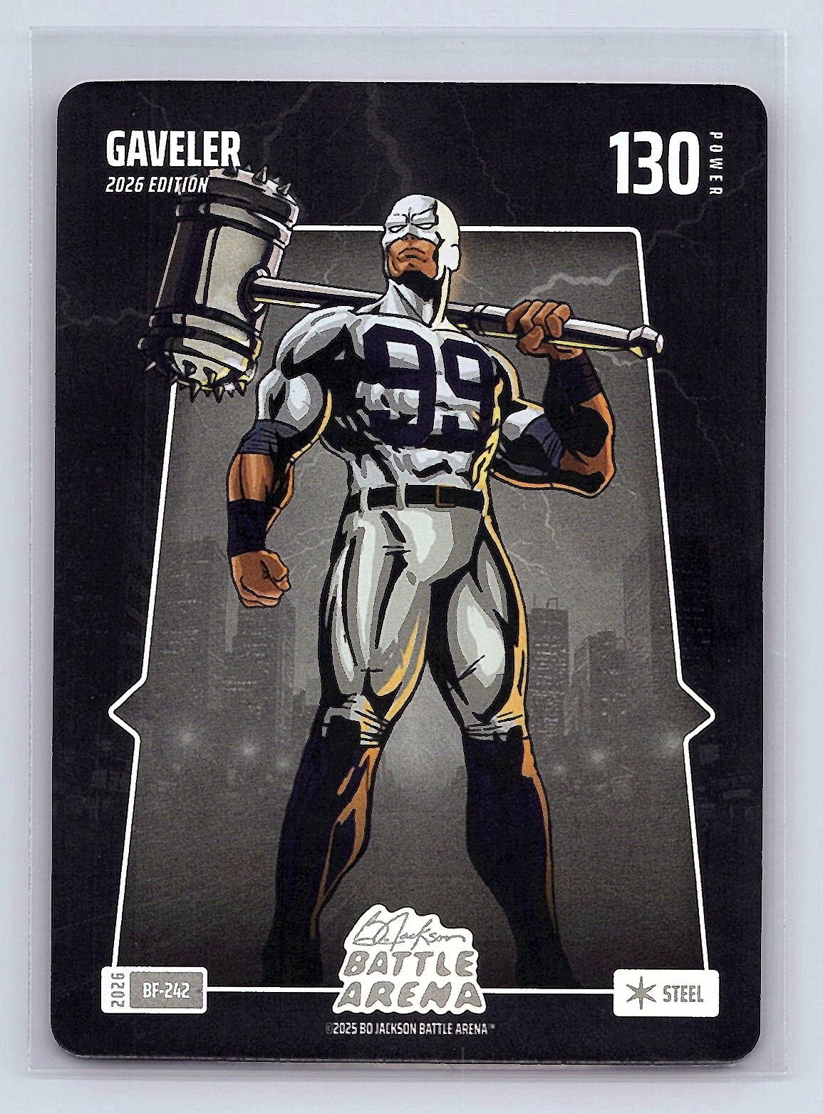 GAVELER (Aaron Judge) Bo Jackson Battle Arena #BF-242 Battlefoil Steel