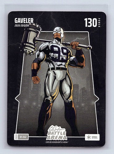 GAVELER (Aaron Judge) Bo Jackson Battle Arena #BF-242 Battlefoil Steel