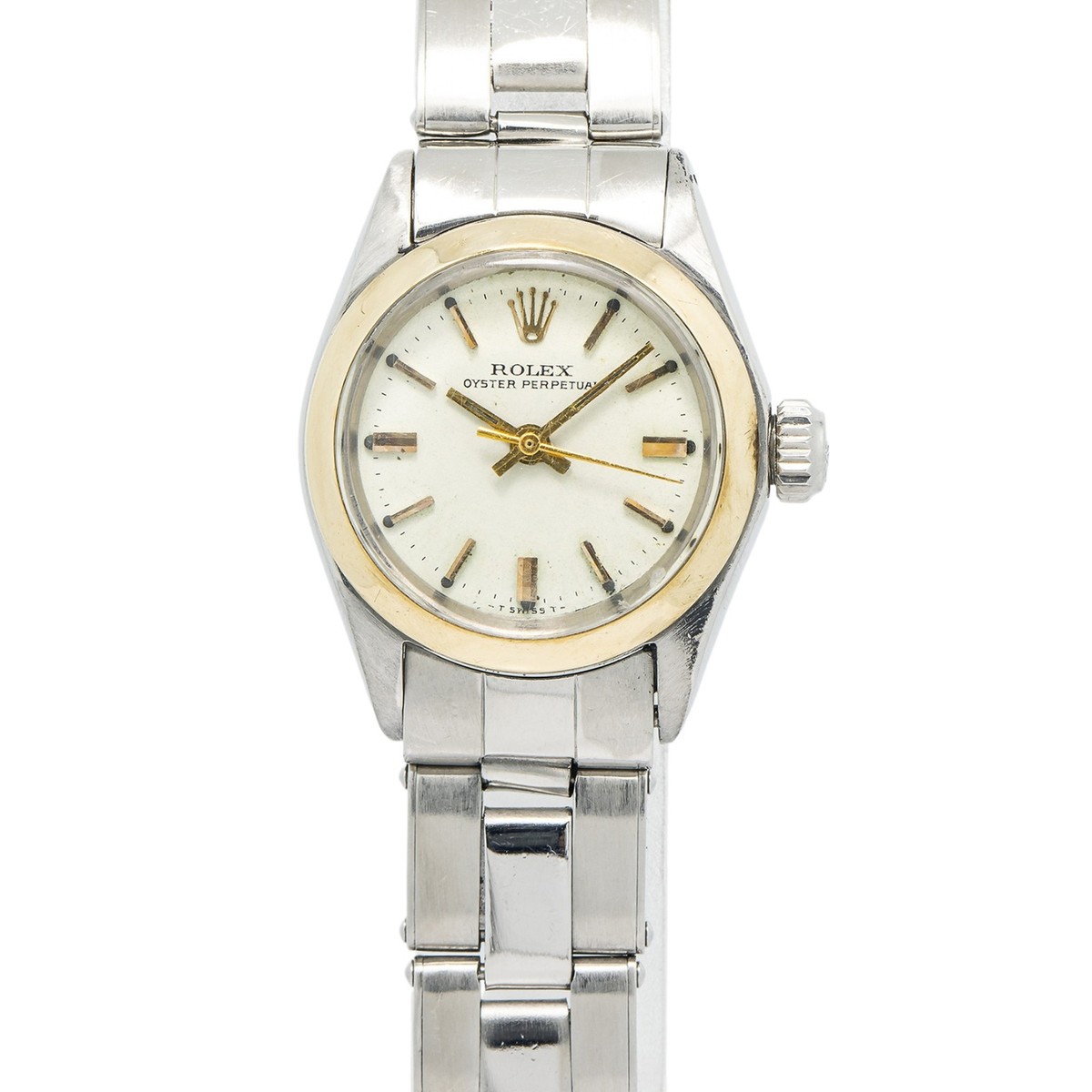 ROLEX Oyster Perpetual k18 金無垢6618 Rolex Oyster Perpetual Ladies Wristwatch 6618 Yellow Gold