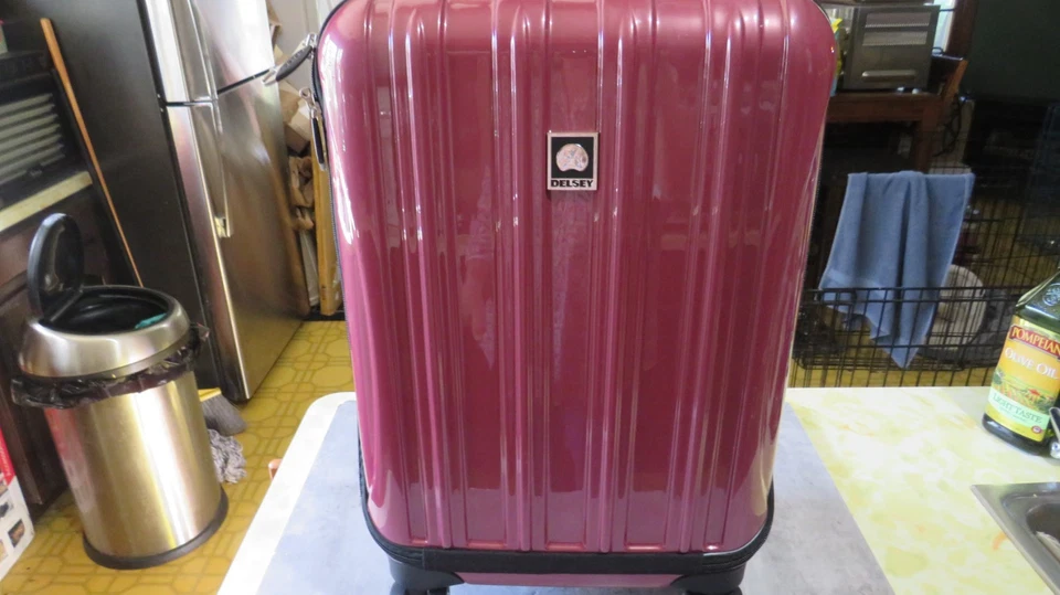 Equipaje expandible rígido DELSEY PARIS Helio Aero, rosa peonía, equipaje de mano 19 pulgadas Foto 3 de 4