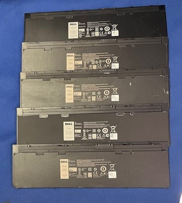 Lot of 5 Dell 45Wh WD52H Battery For Latitude E7240 E7250 - BIOS ''Excellent''