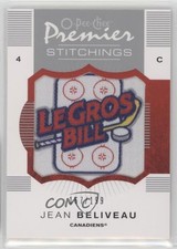 2007-08 O-Pee-Chee Premier Stitchings 167/199 Jean Beliveau #PS-JB HOF 4f5