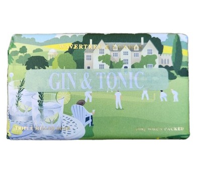 Wavertree & London Gin & Tonic Soap Bar 7oz    200g New