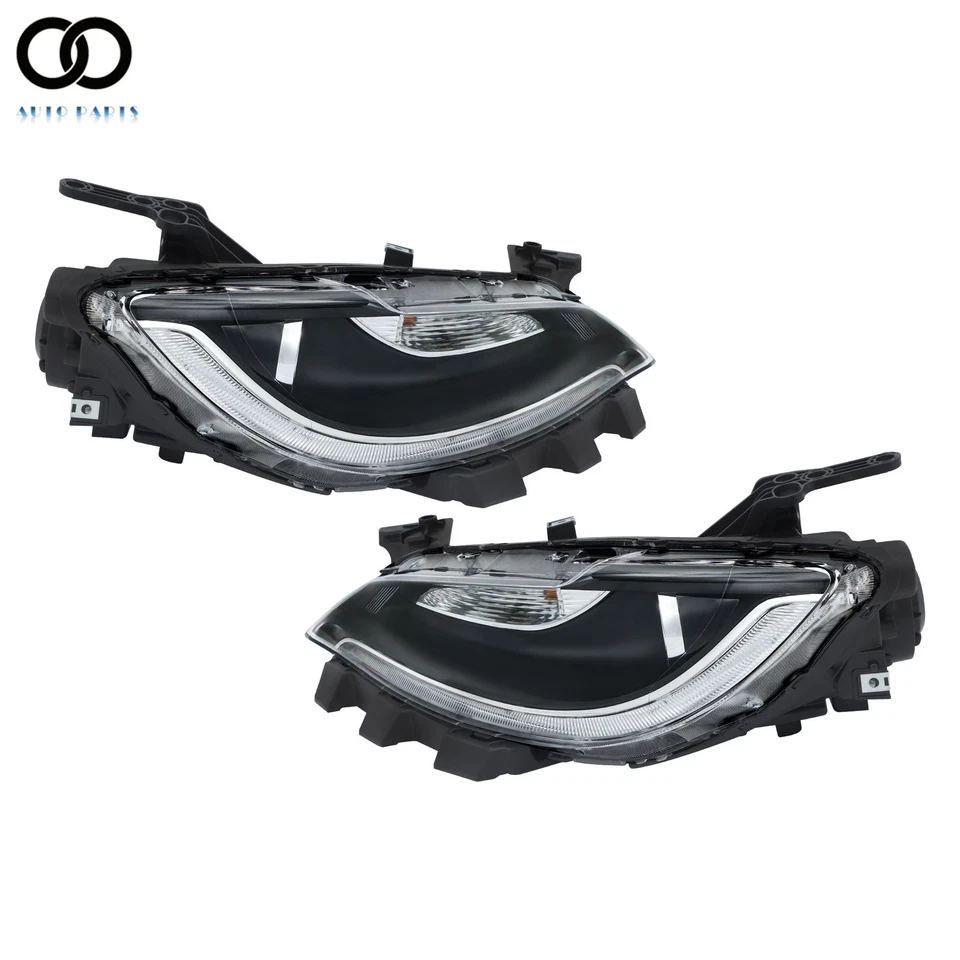 For Chrysler 200 2015-2017 Headlights Left+Right Side Black W/LED DRL Halogen - Изображение 4 из 4