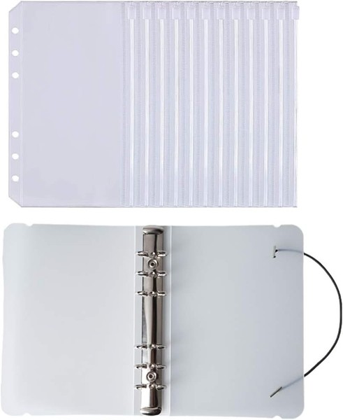 A6 Binder Taschen 10 StüCk PVC Dokumententasche Mit ReißVerschluss FüR Karten-image